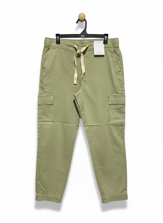 SUSSAN |XL| WAIST 33| C8| Stretch Utility Cargo Joggers – Sage Green