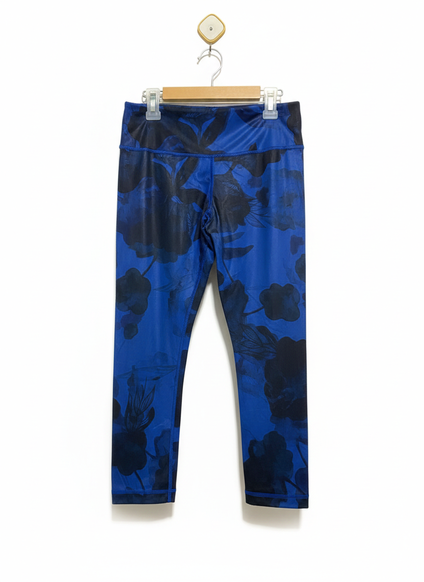 LULULEMON |M| WAIST 28| JUMBO INKY FLORAL BLACK INKWELL