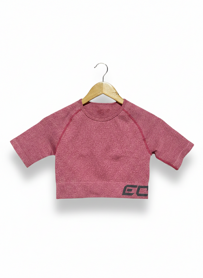 ECHT |S| BUST 14|B 11| PERFORMANCE SEAMLESS ATHLETIC CROP TOP