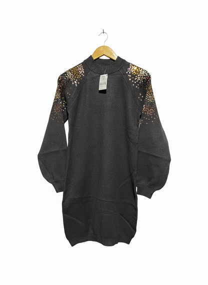 NEXT |M|BUST 18|  Dark Grey Knit Sweater Dress
