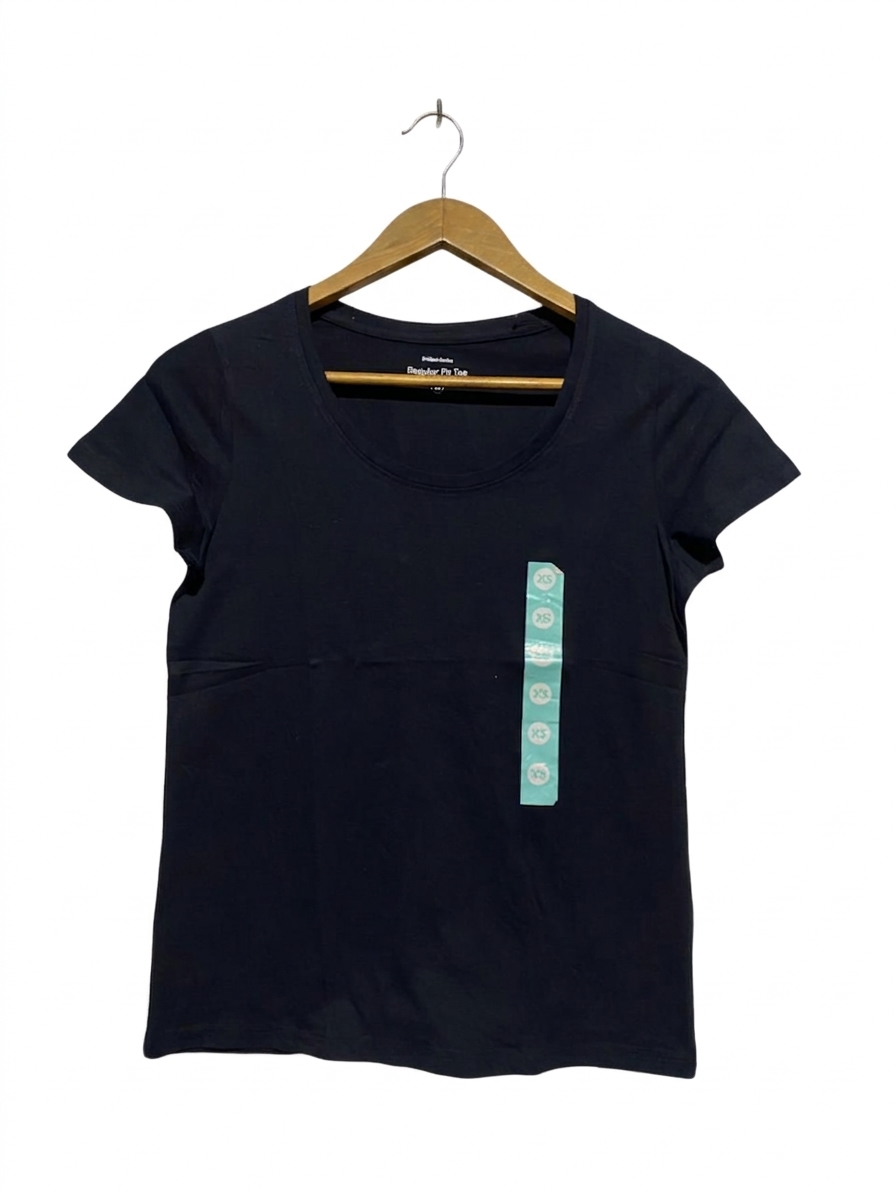 BRILLIANT BASICS |M| BUST 17| B6| WOMEN'S REGULAR FIT COTTON TEE - NAVY BLUE