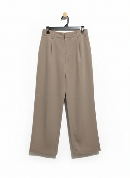 ANKO |M| WAIST 28| TAILORED TAUPE WIDE-LEG TROUSERS