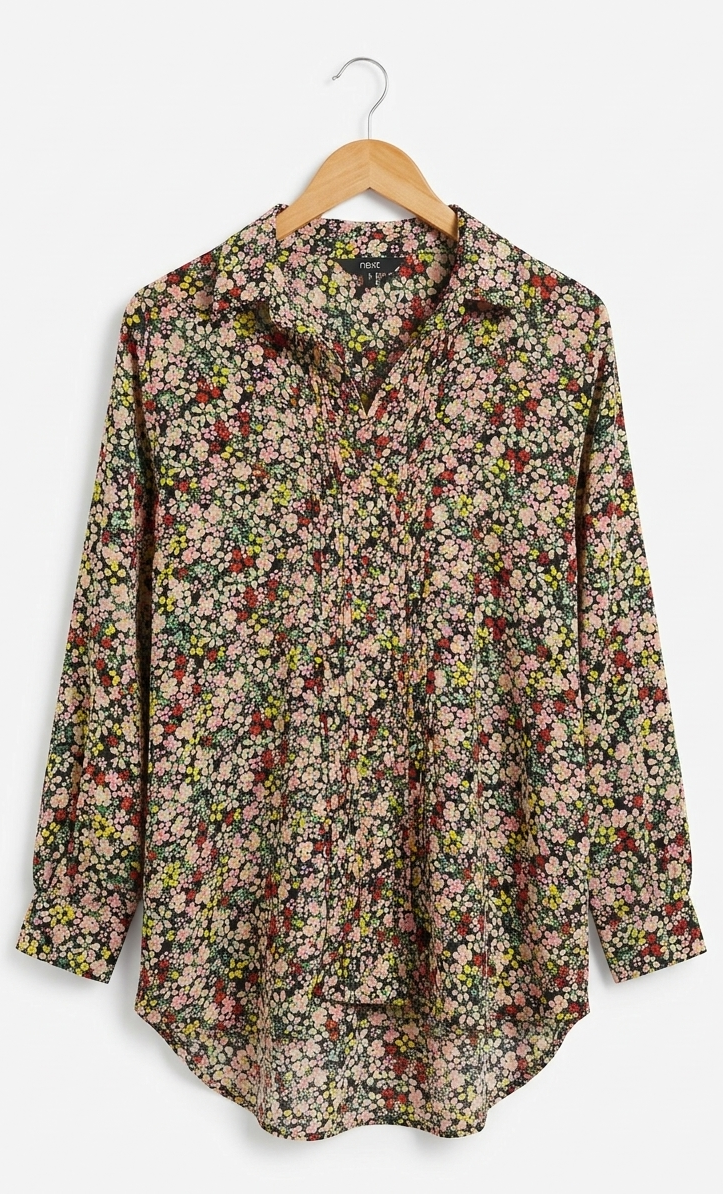 NEXT |L| BUST 24| B9| PREMIUM PLEATED DITSY FLORAL BLOUSE FOR WOMEN