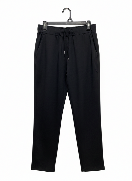 HEAT |L| WAIST 30| C8| BLACK ELASTIC WAIST JOGGERS