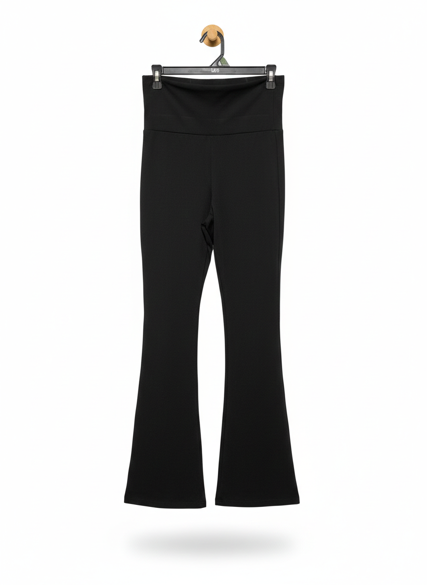 SHEIN |M| WAIST 28| Women’s Essential High-Rise Flared Yoga Pants – Black