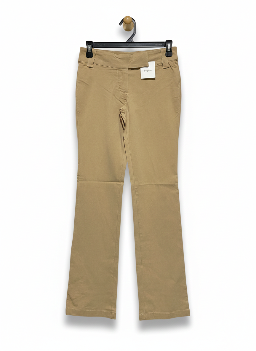 SUPRE |M| WAIST 28| WOMEN'S CLASSIC KHAKI STRAIGHT-LEG TROUSERS