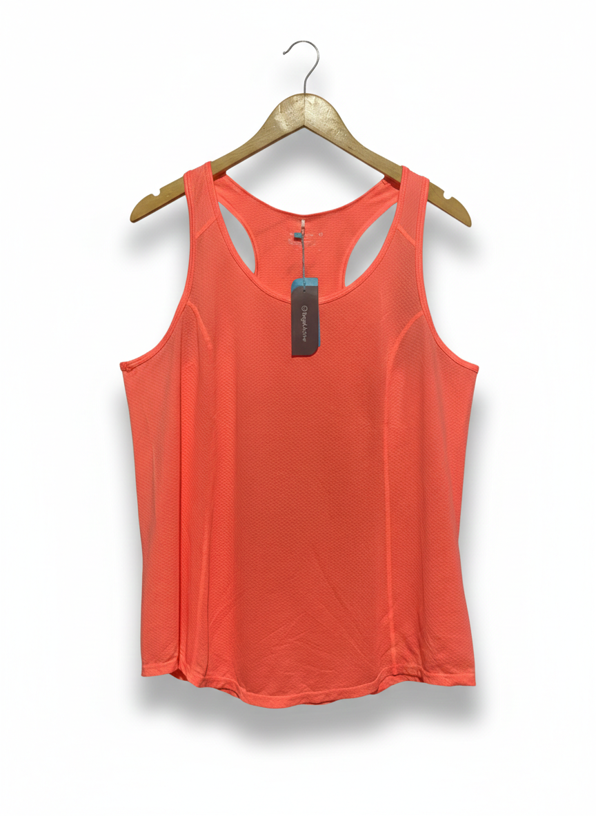 TARGET |L| BUST 17| TANGERINE MESH RACERBACK ATHLETIC TANK
