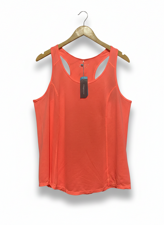 TARGET |L| BUST 17| TANGERINE MESH RACERBACK ATHLETIC TANK