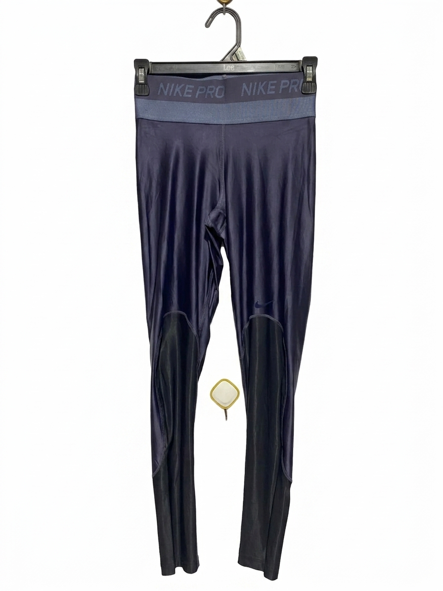 NIKE |XS| WAIST 24| A5| WOMEN'S GLOSSY ATHLETIC TRAINING LEGGINGS