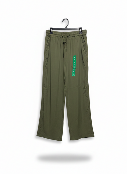 ADVENT |XL| WAIST 32| OLIVE RELAXED DRAWSTRING TROUSERS