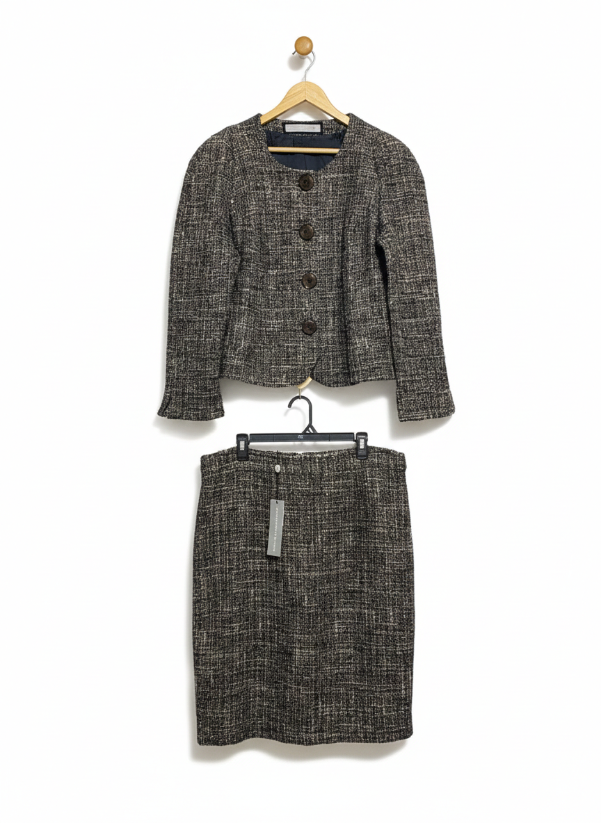 ANTHEA CRAWFORD |XL| TWEED BLAZER AND PENCIL SKIRT SET