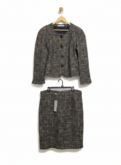 ANTHEA CRAWFORD |XL| TWEED BLAZER AND PENCIL SKIRT SET