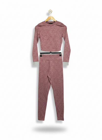 SHEIN |XS| Crivit Girls' Seamless Underwear Warm Winter Ski Functional Set