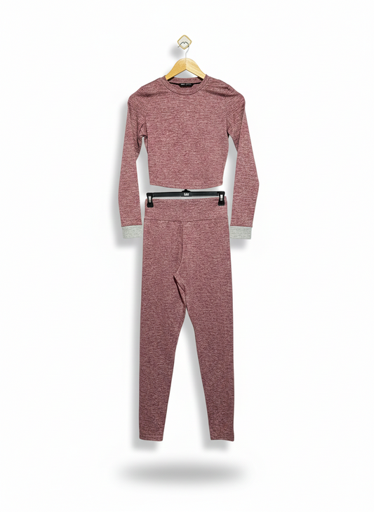 SHEIN |XS| Crivit Girls' Seamless Underwear Warm Winter Ski Functional Set