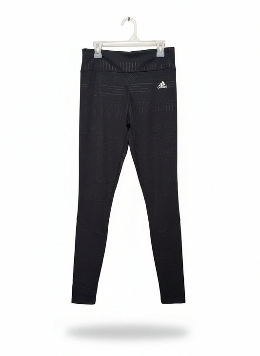ADIDAS|S|WAIST 26|Optime Training Croc Emboss 7/8 Tight Black