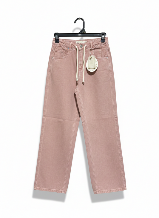 CUPIDS KISS |XS| WAIST 24| C7| HIGH-WAISTED STRAIGHT-LEG JEANS
