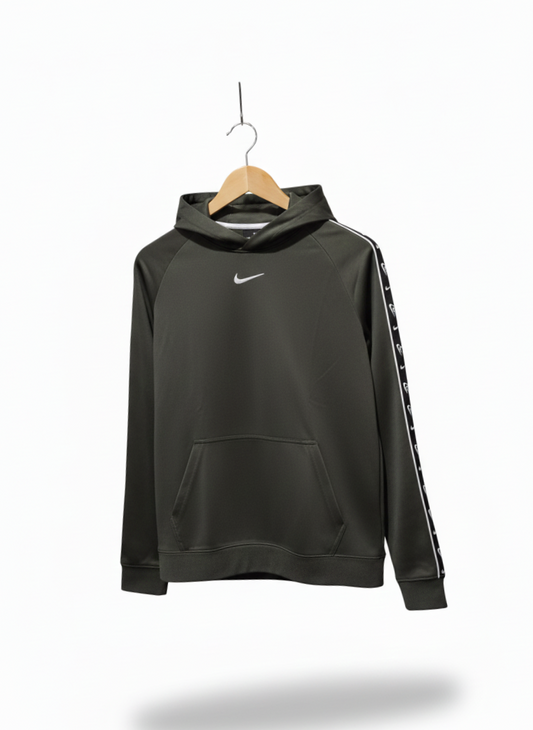 NIKE |XL|BUST 20|BLACK NIKE TAPE LOGO HOODIE