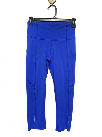LULULEMON |XS| WAIST 24| FAST AND FREE HIGH-RISE CROP 23" IN SYMPHONY BLUE