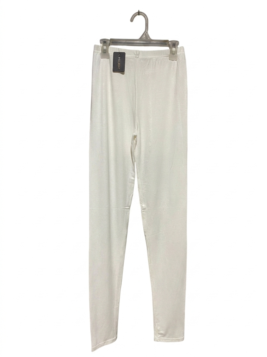 LIME LIGHT |XS| WAIST 22| B13| OFF-WHITE STRETCH COTTON TIGHTS