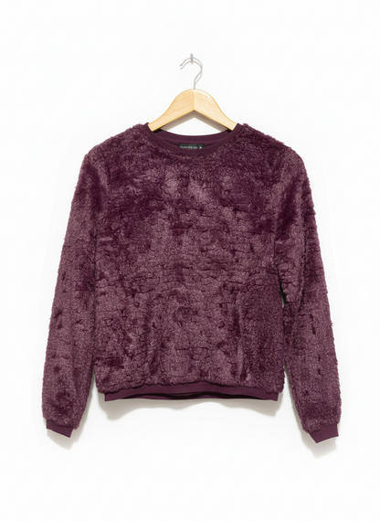 ATMOSPHERE |S| BUST 19| Fuzzy Boa Sweatshirt