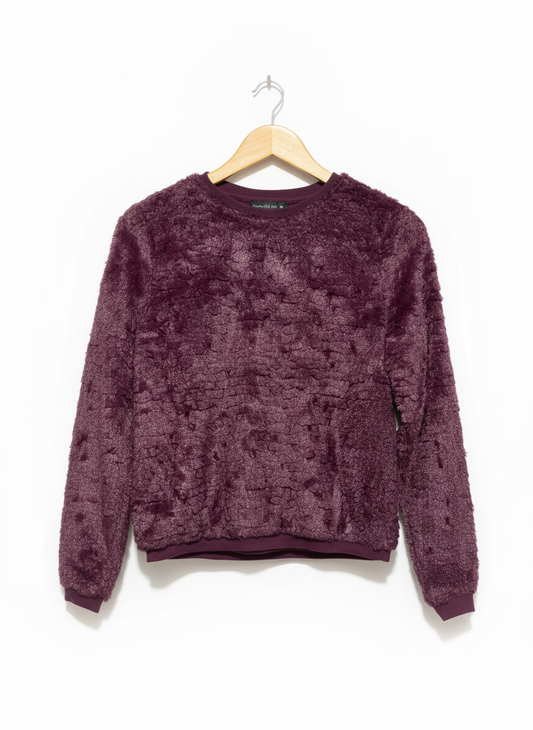 ATMOSPHERE |S| BUST 19| Fuzzy Boa Sweatshirt