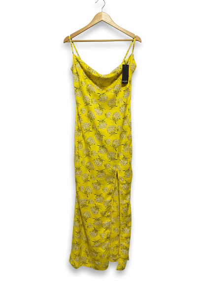 NASTY GAL|S|BUST 17|FRANKIE SILK SLIP MAXI DRESS