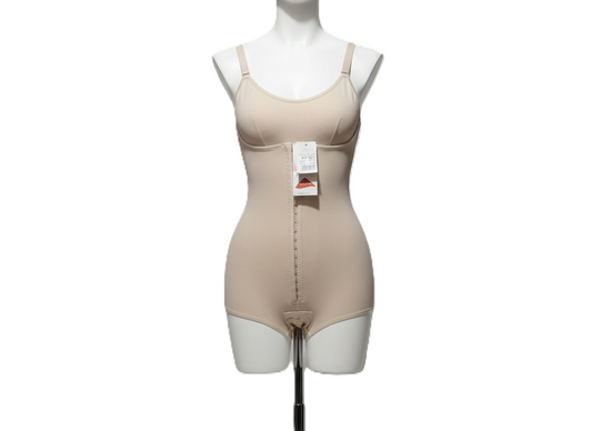 ANN CHERRY|M|BUST 12|Seamless Nude Tummy Control Bodysuit Shapewear