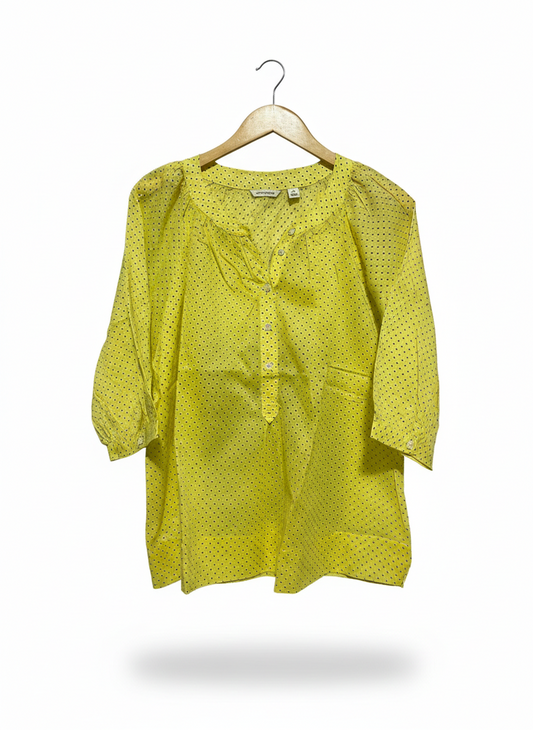 COUNTRY ROAD |M| BUST 23| VINTAGE POLKA DOT PLEATED BLOUSE