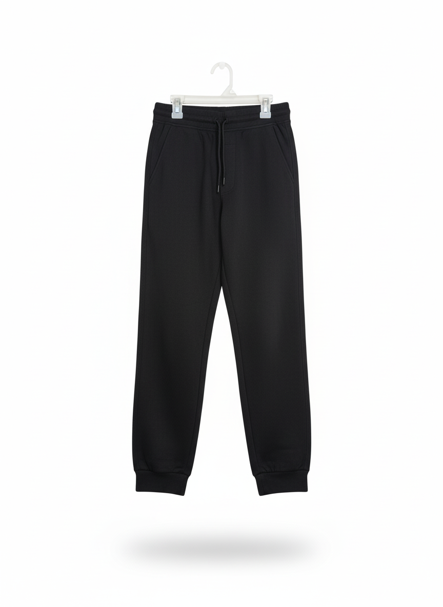 PRIMARK Women's Black Cuffed Leg Drawstring Joggers W-28 / L-38