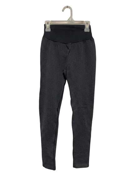ANKO ACTIVE |XXS| WAIST 20| B20| PREMIUM BLACK TEXTURED HIGH-WAISTED ACTIVEWEAR LEGGINGS