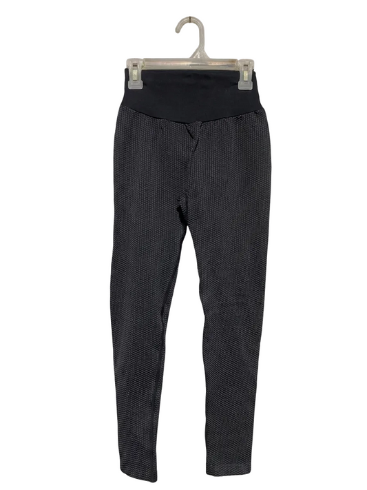 ANKO ACTIVE |XXS| WAIST 20| B20| PREMIUM BLACK TEXTURED HIGH-WAISTED ACTIVEWEAR LEGGINGS