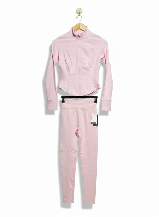 LIGHT PINK DEFINE JACKET AND LEGGINGS SET |S|