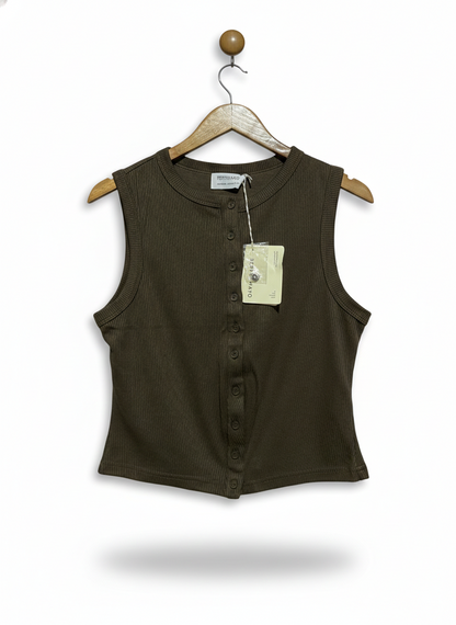 PEPPERMAYO |XL| BUST 17| Blair Buttoned Knit Top