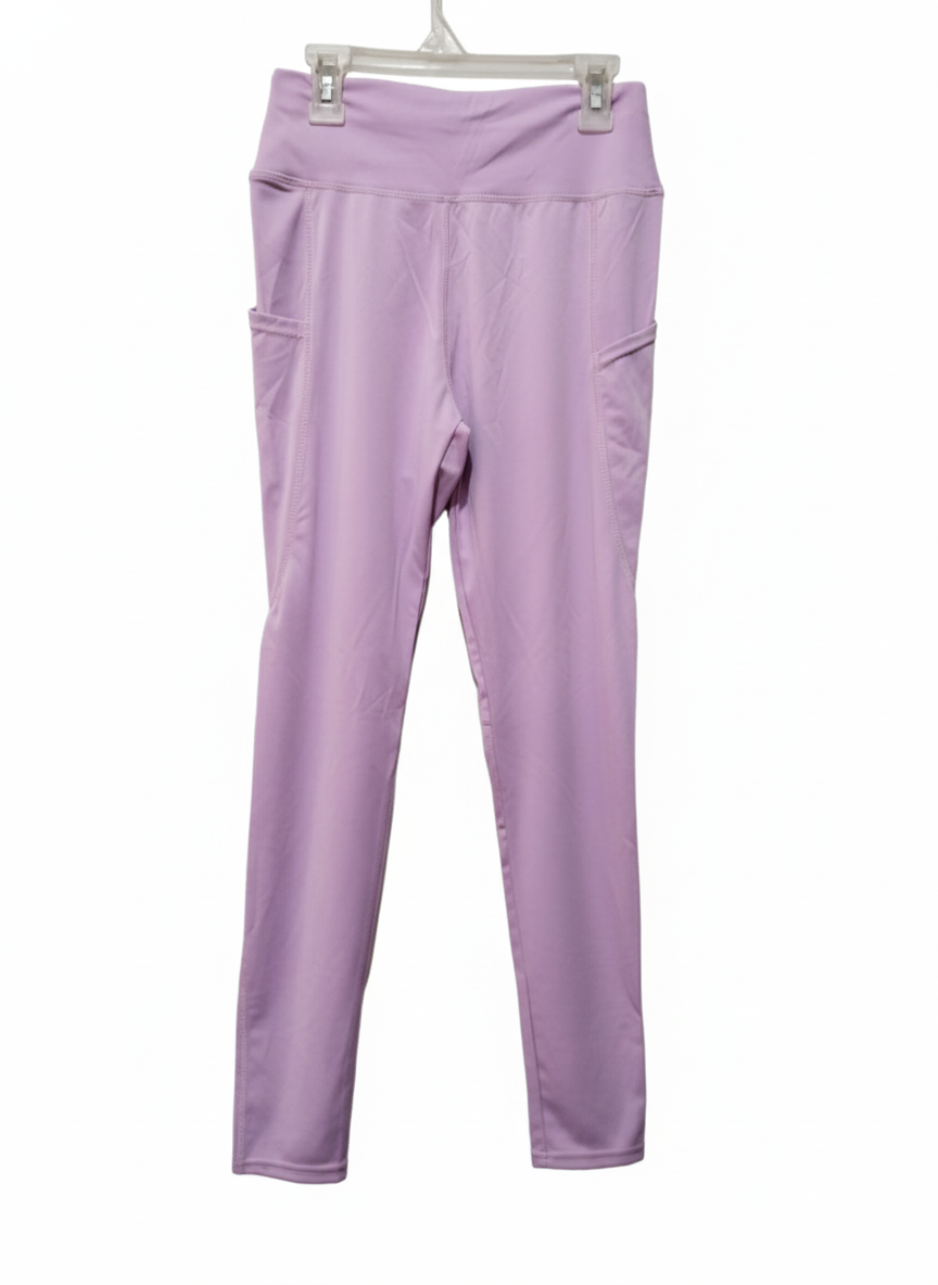 BOOHOO High Waisted Leggings Purple Lavender Prism Tummy Control