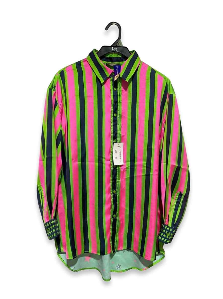 VINNIES |XL| BUST 24| PINK AND BURGUNDY PLAID BUTTON-DOWN SHIRT
