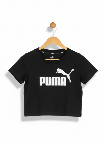 PUMA |S| BUST 16| URBAN ATHLETIC LOGO CROPPED T SHIRT
