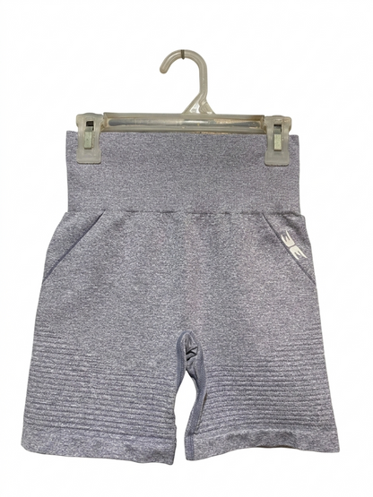 |XS| WAIST 21| B20| PREMIUM GREY SEAMLESS HIGH-WAISTED BIKER SHORTS