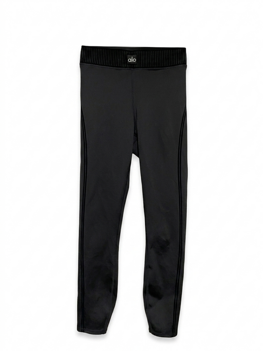 ALO |XS| WAIST 24| YOGA HIGH-WAISTED BLACK PERFORMANCE LEGGINGS