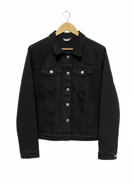 PAPAYA|L/XL|BUST 22|Black Denim Jacket for Women