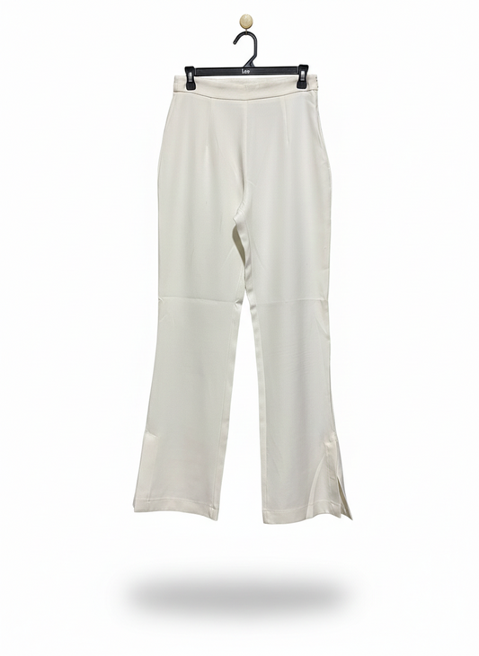 SHOWPO |M| WAIST 28| CROSS POCKETS, BELT LOOPS, FRONT DART DETAILS HIGH-RISE WIDE-LEG PANT