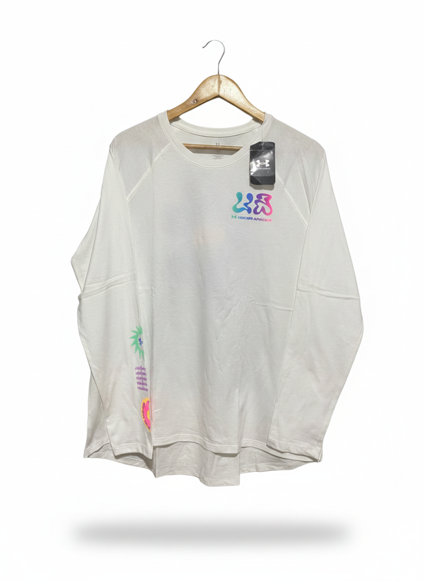 UNDER ARMOUR |XL| BUST 22|B12|UA Wordmark Floral Heavyweight Long Sleeve