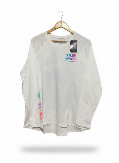 UNDER ARMOUR |XL| BUST 22|B12|UA Wordmark Floral Heavyweight Long Sleeve