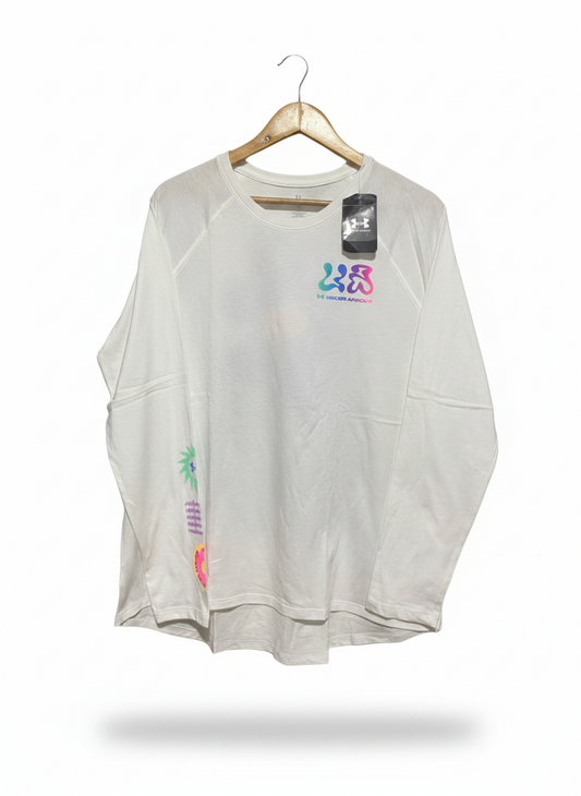 UNDER ARMOUR |XL| BUST 22|B12|UA Wordmark Floral Heavyweight Long Sleeve