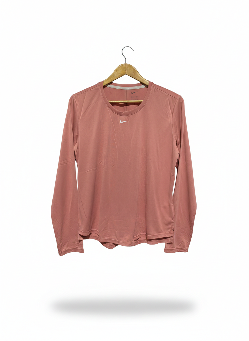 NIKE |M| BUST 20| LONG-SLEEVE ATHLETIC TOP IN ROSE PINK