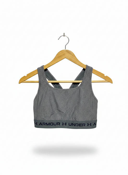 UNDER ARMOUR |M| BUST 14| WOMEN'S ARMOUR MID CROSSBACK HEATHER SPORTS BRA.