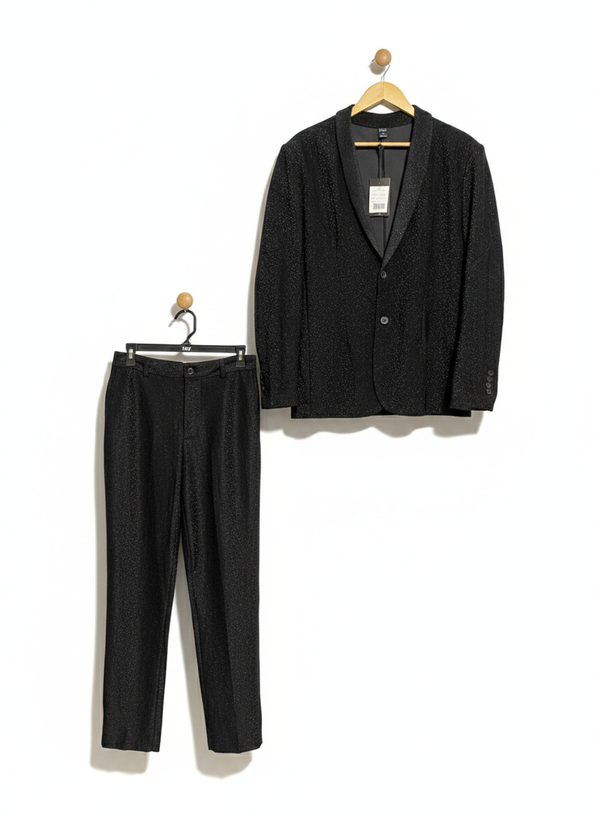 SHEIN |M| B3| ELEGANT TWO-PIECE SHAWL COLLAR BLAZER AND TAILORED TROUSERS