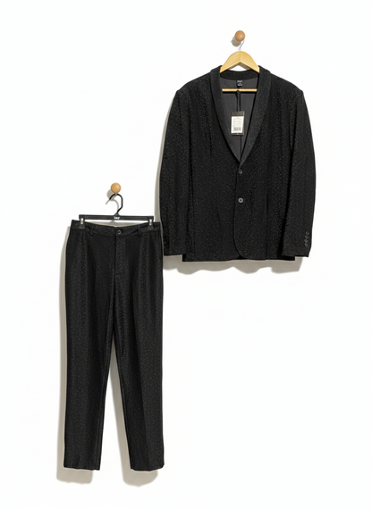 SHEIN |M| B3| ELEGANT TWO-PIECE SHAWL COLLAR BLAZER AND TAILORED TROUSERS