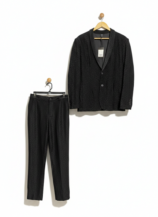 SHEIN |M| B3| ELEGANT TWO-PIECE SHAWL COLLAR BLAZER AND TAILORED TROUSERS