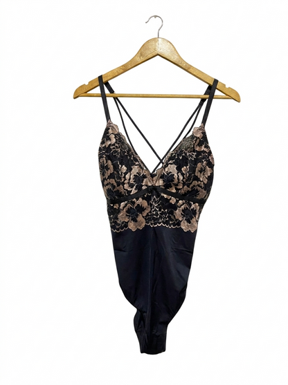 AUDEN |XL| BUST 16| LUXE FLORAL LACE EMBROIDERED BODYSUIT