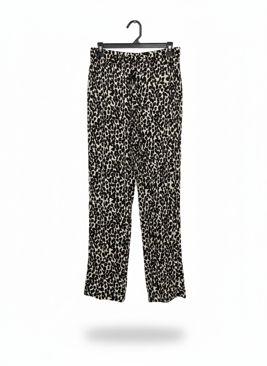 H&M |M| WAIST 29| CLASSIC LEOPARD PRINT RELAXED TROUSERS